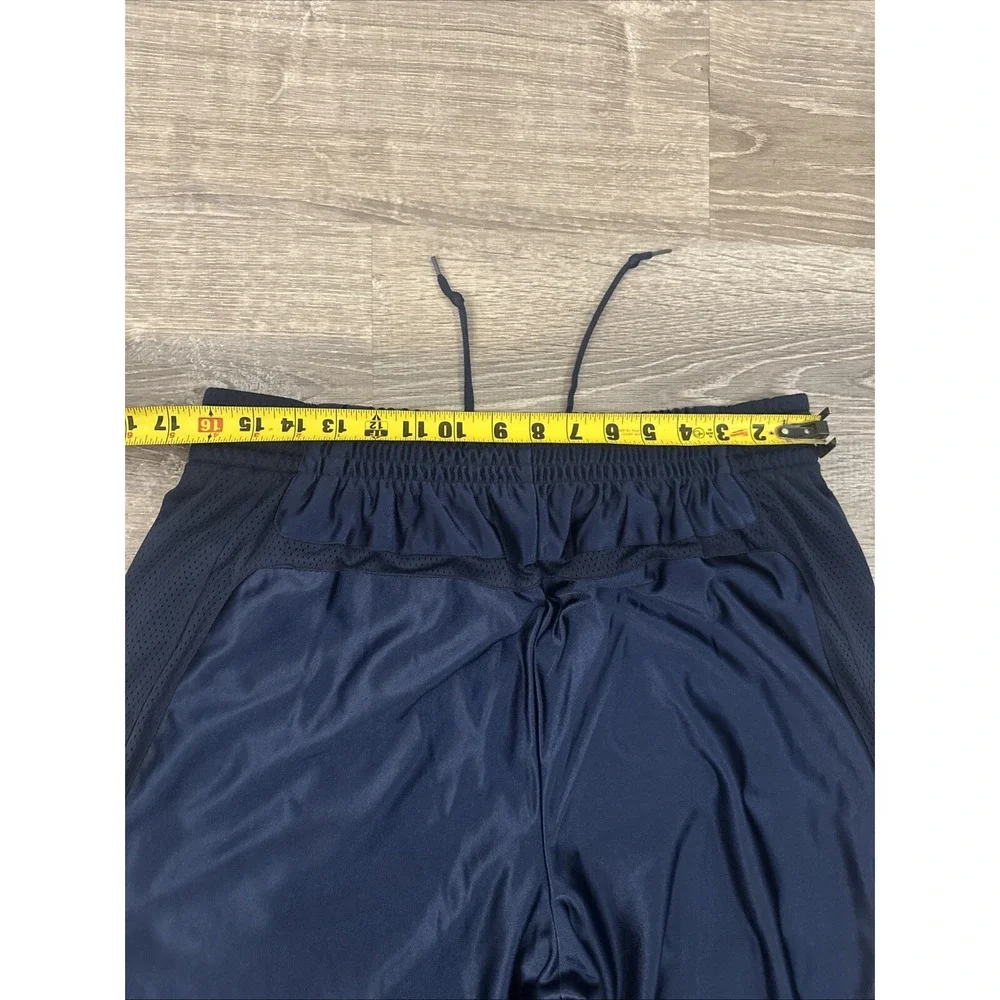 Vintage Nike Satin Track Warm Up Pants XL Navy Blue